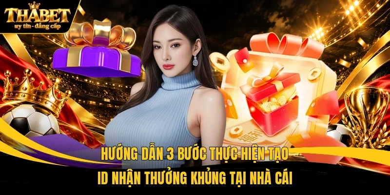 Hướng dẫn 3 bước thực hiện tạo ID nhận thưởng khủng tại nhà cái